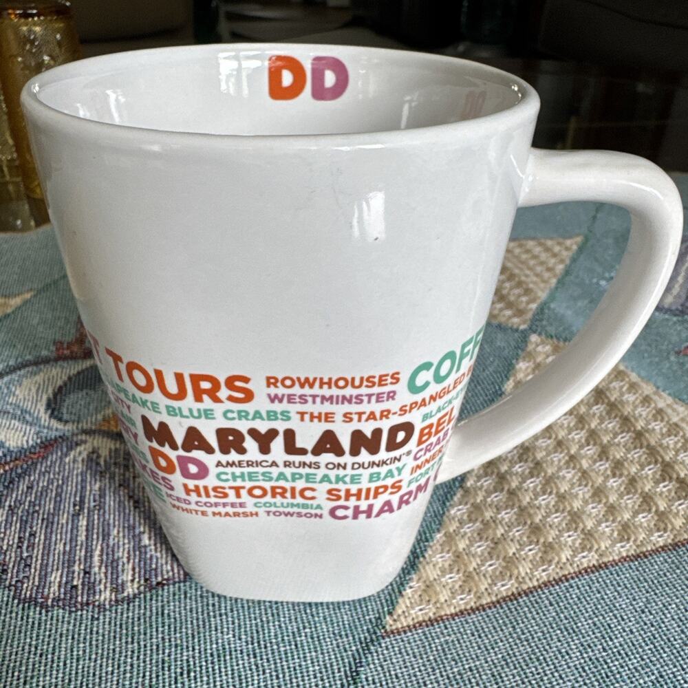 Dunkin Donuts DD Maryland 2016 Destinations Coffee Cup Mug Destinations